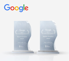 Google Premier Partner Awards 2017 検索広告・ディスプレイ広告部門 国内初ダブル受賞 イメージ