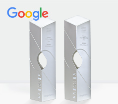 Google Premier Partner Awards 2022 オンライン販売部門・見込み顧客の発掘部門 ダブル受賞 イメージ